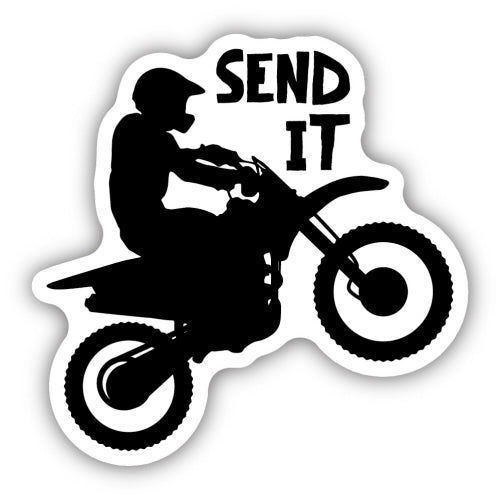 Send It Dirtbike Sticker - Lighten Up Shop