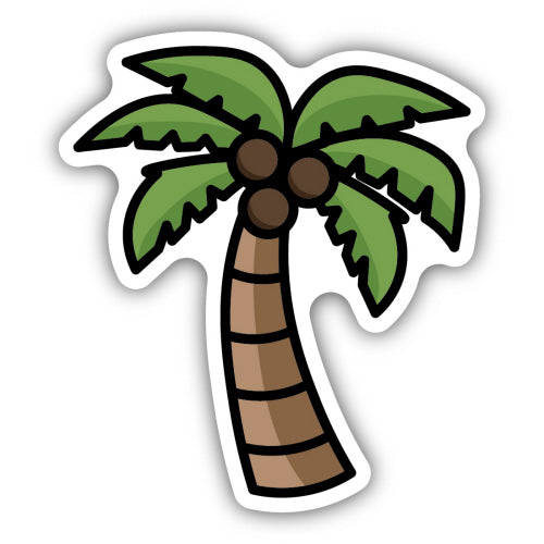 Coconut Tree Sticker - Lighten Up Shop