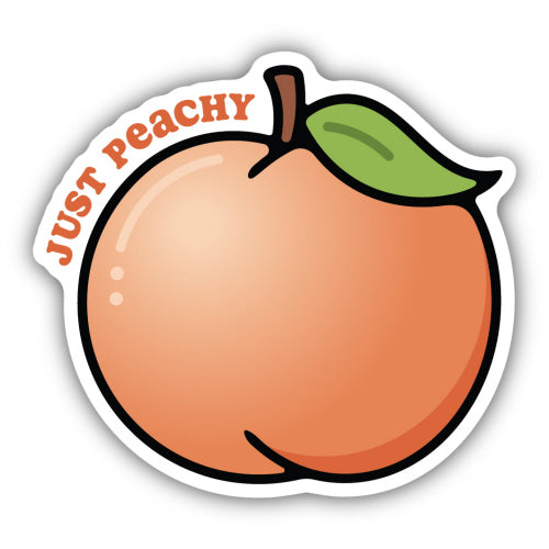 Just Peachy Peach Sticker - Lighten Up Shop