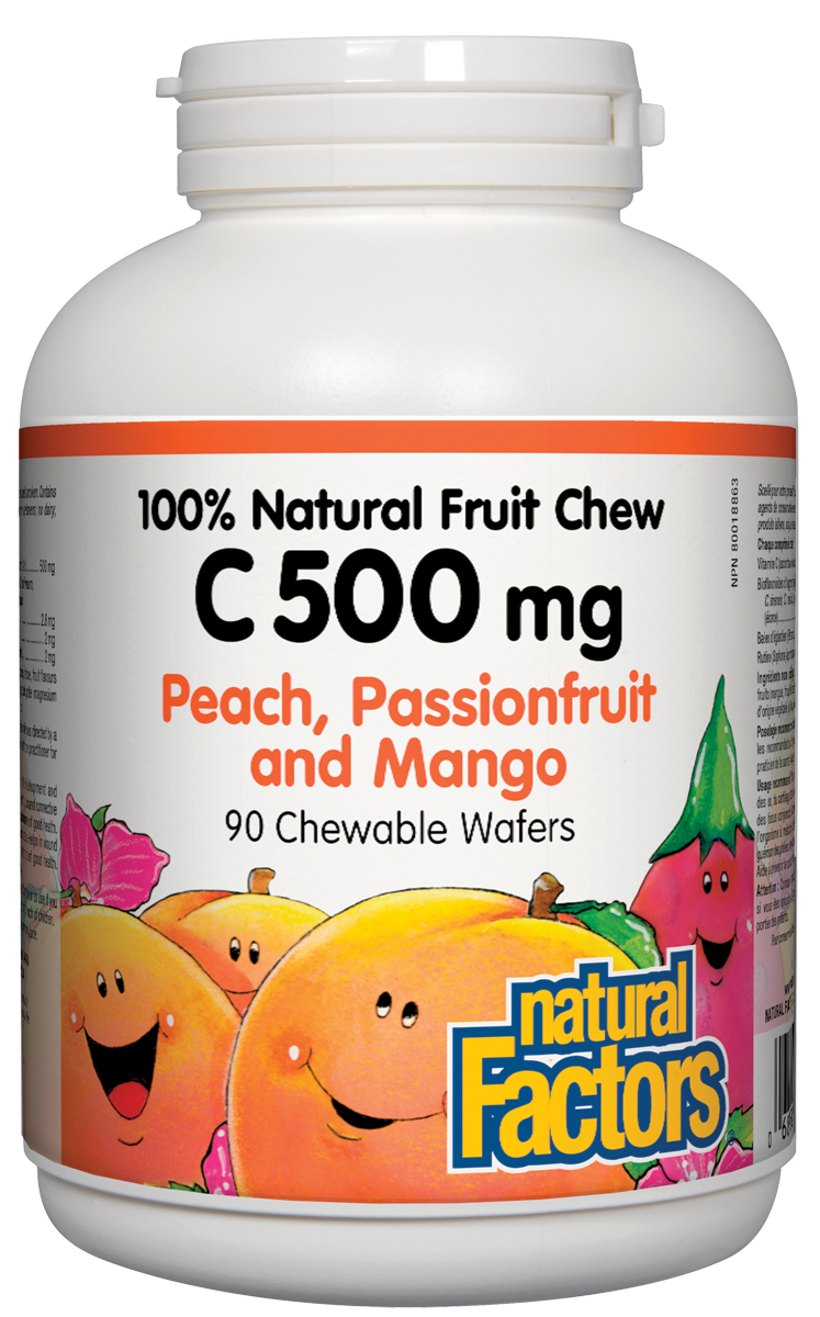 Vitamin C Peach, Passionfruit, and Mango 90 Chewable - Lighten Up Shop