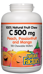 Vitamin C Peach, Passionfruit, and Mango 180 Chewable - Lighten Up Shop