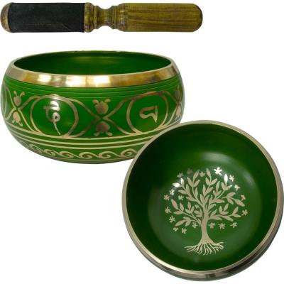Green Tree of Life Tibetan Singing bowl - Lighten Up Shop
