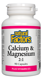 Calcium and Magnesium 2:1 90 capsules - Lighten Up Shop