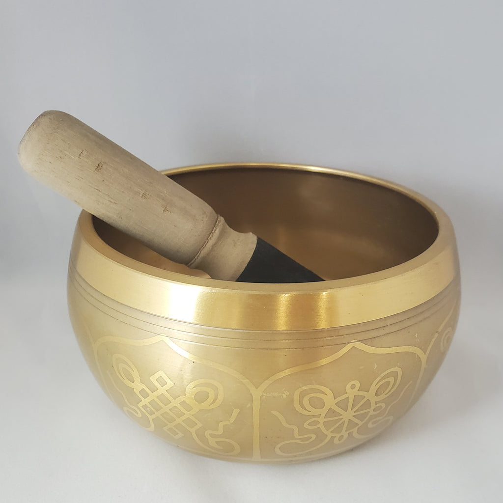 Gold Tibetan Singing Bowl - Lighten Up Shop