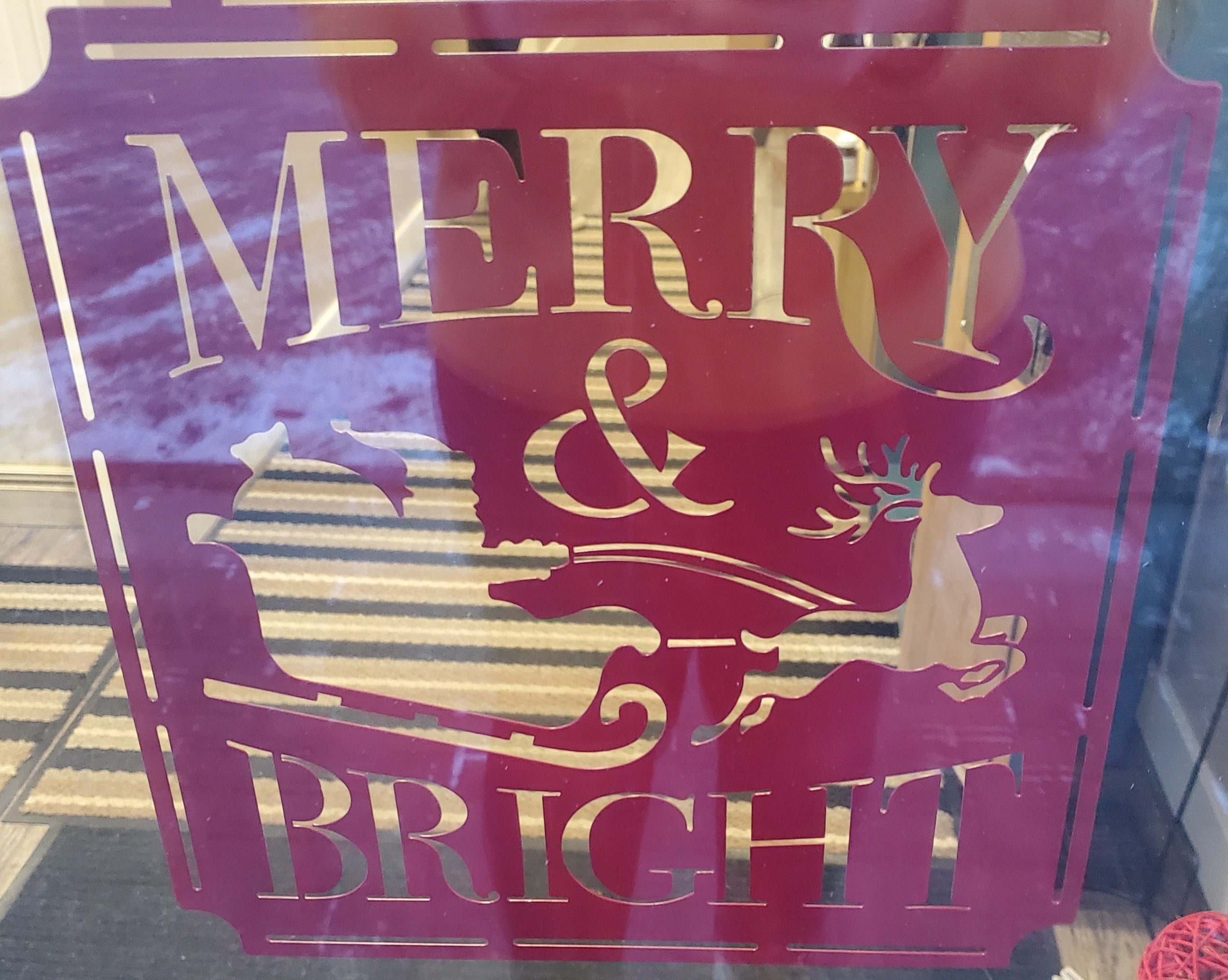 Metal Garden Flag Merry & Bright - Lighten Up Shop