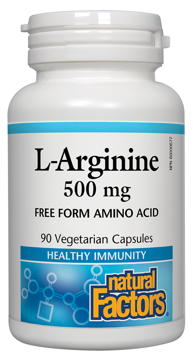 L-Arginine 500mg 90 Capsules - Lighten Up Shop
