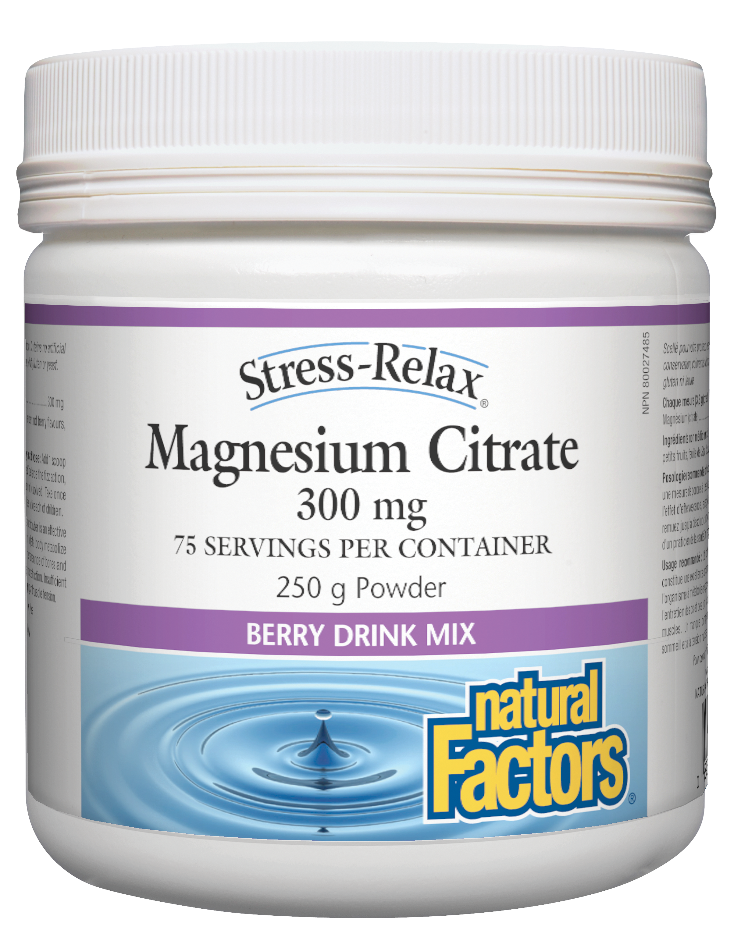 Magnesium Citrate 300mg 250g Powder Berry Drink - Lighten Up Shop