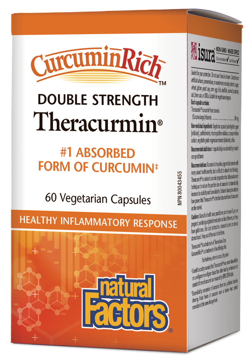 CurcuminRich Double Strength Theracurmin 60 capsules - Lighten Up Shop