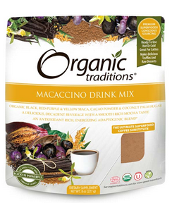 Organic Traditions Macaccino Drink Mix 227g - Lighten Up Shop