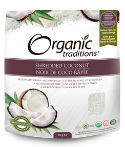 Organic Traditions Shredded Coconut 227g - Lighten Up Shop