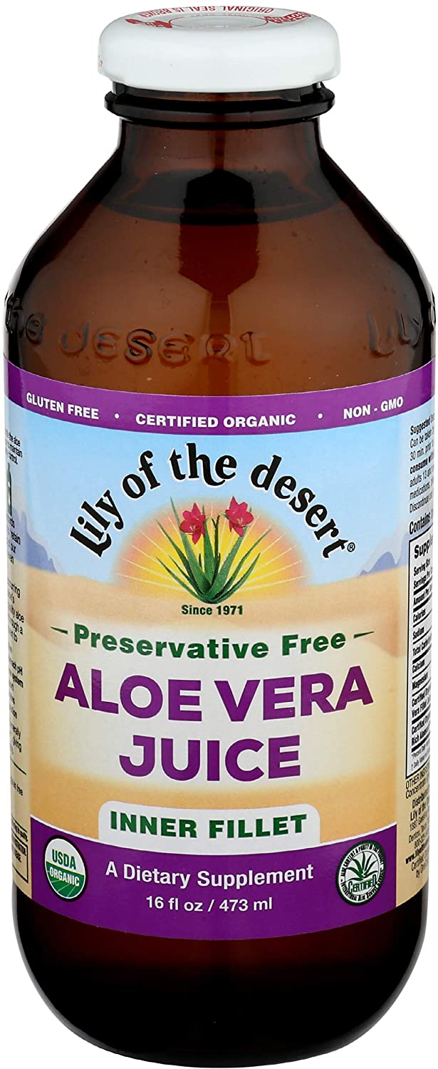 Lily of the Desert Aloe Vera Juice Preservative Free Inner Fillet 473ml - Lighten Up Shop