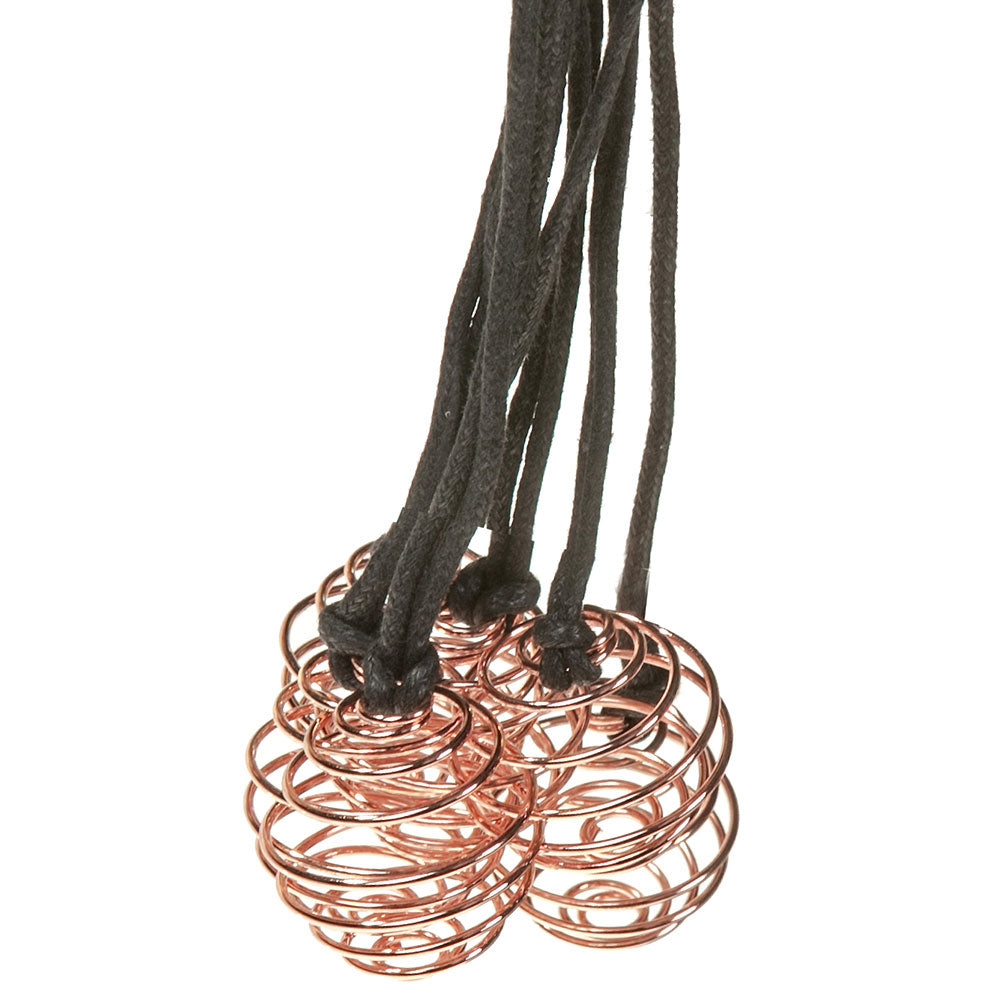 Cages with Black Cord Necklace for Tumbled Stones - Lighten Up Shop