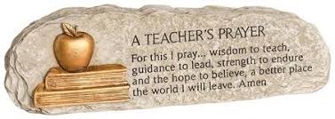A Teacher's Prayer Message Bar - Lighten Up Shop