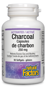 Activated Charcoal Capsules 250mg 90 Softgels - Lighten Up Shop