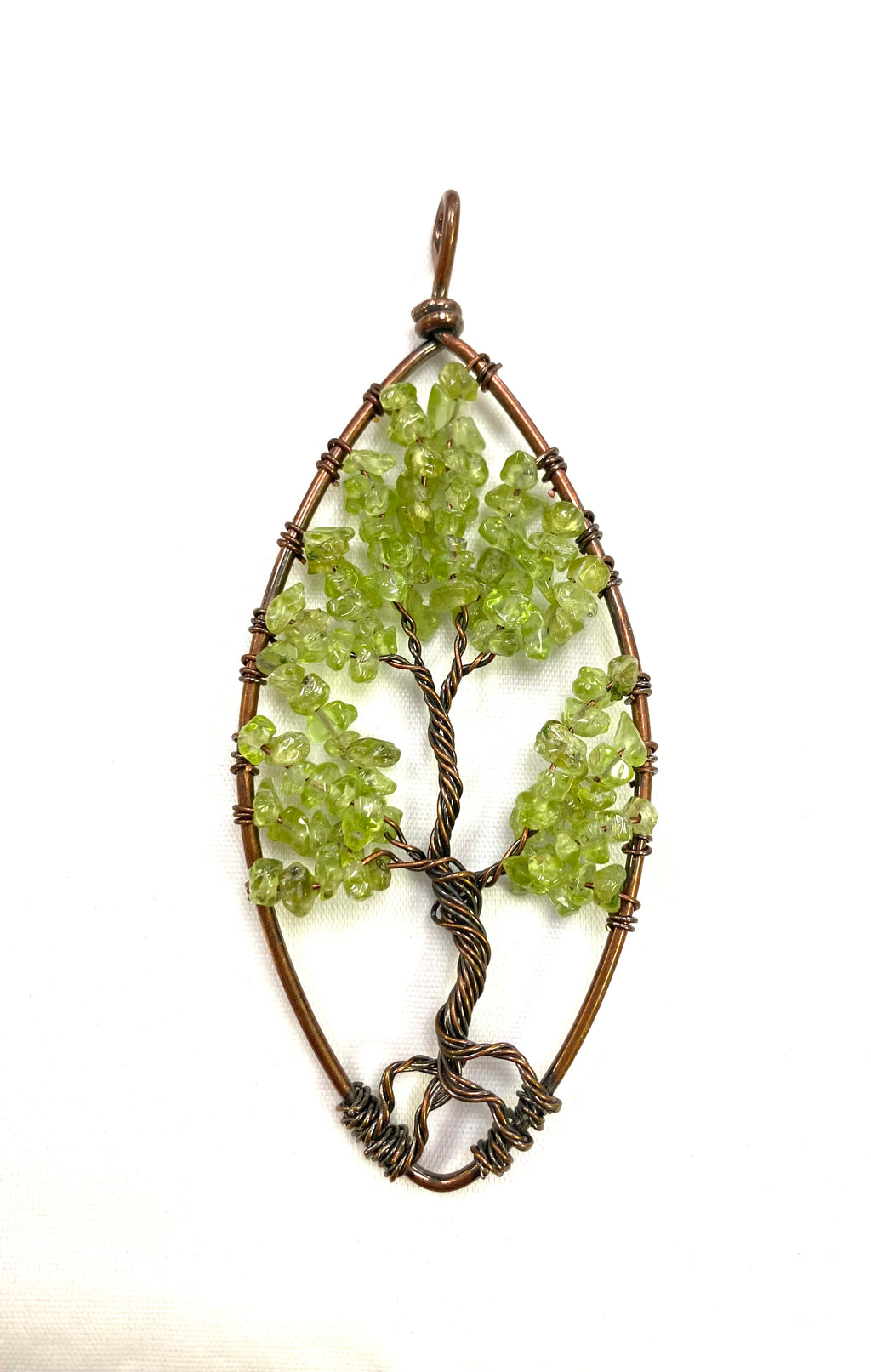 Prehnite Tree of Life Pendant - Lighten Up Shop