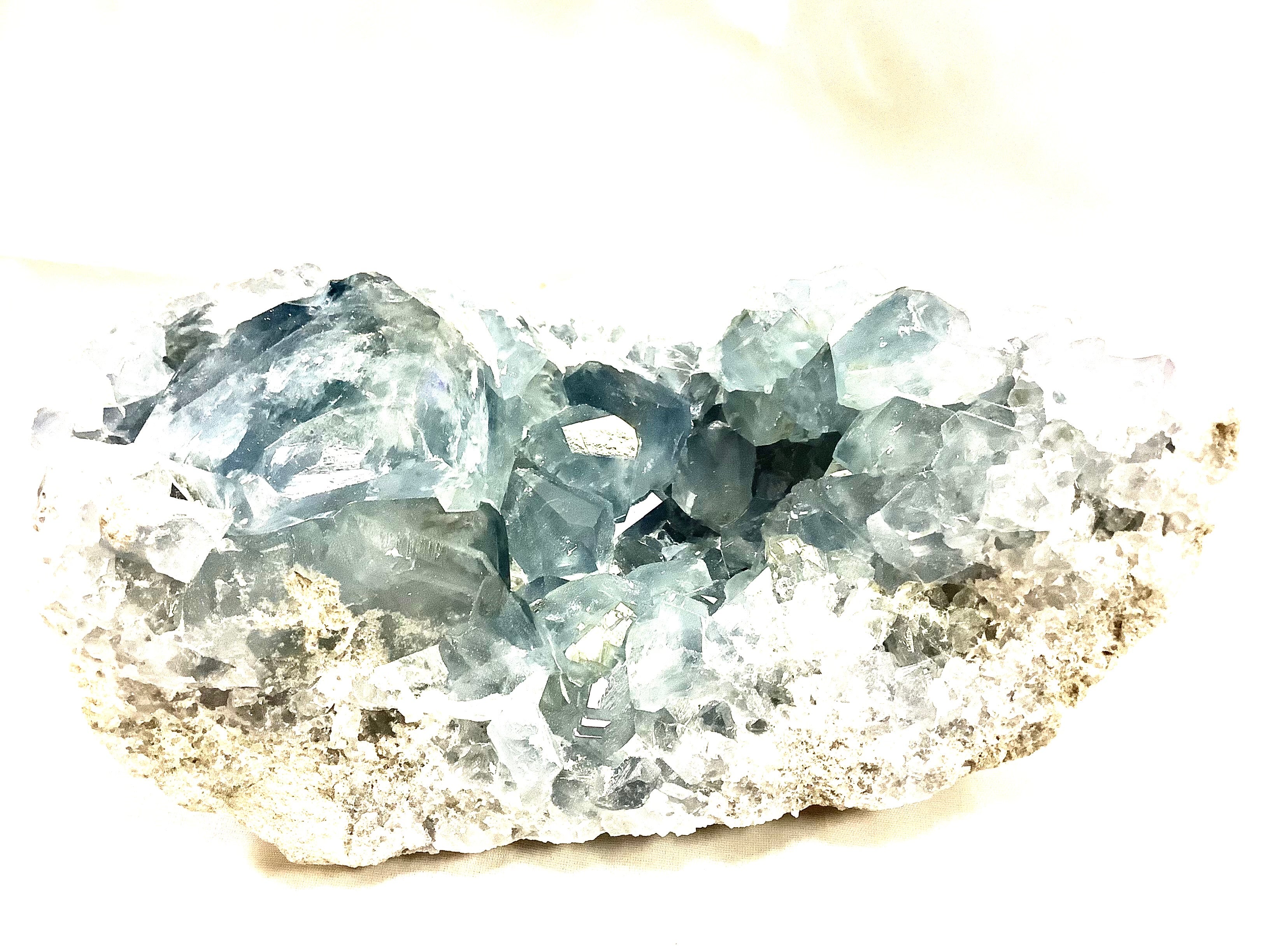 Celestite Cluster Large $250 - Lighten Up Shop