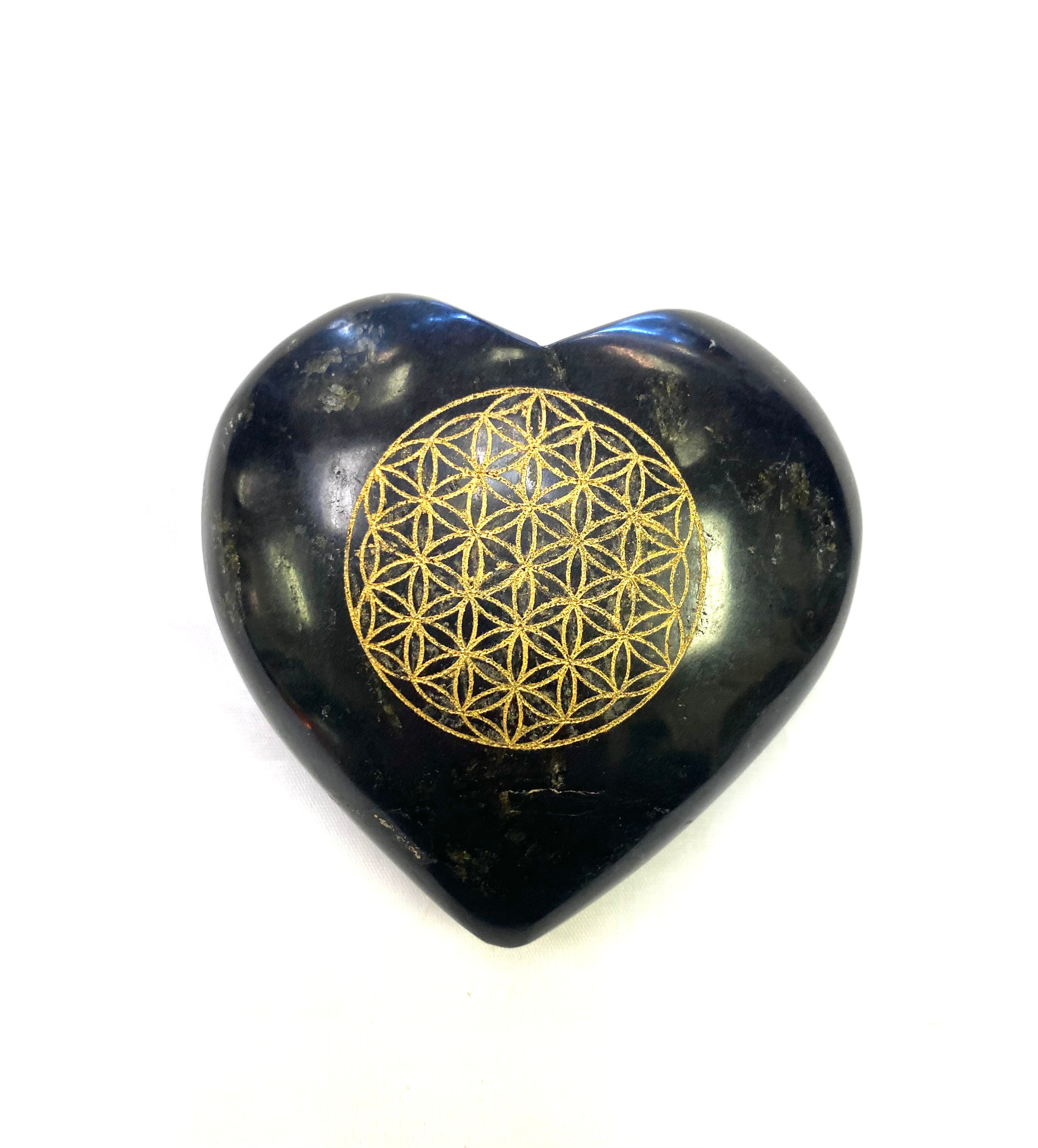 Tourmaline Heart Seed of Life - Lighten Up Shop