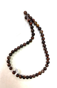 Red Tiger’s Eye Bead Strand - Lighten Up Shop