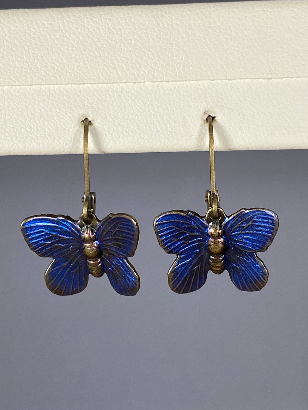 Butterfly Earrings Blue - Lighten Up Shop