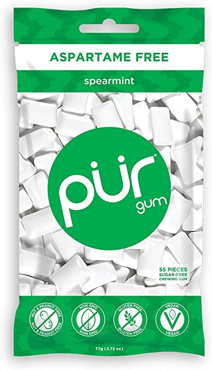 Pur Gum Spearmint 55 Pieces - Lighten Up Shop