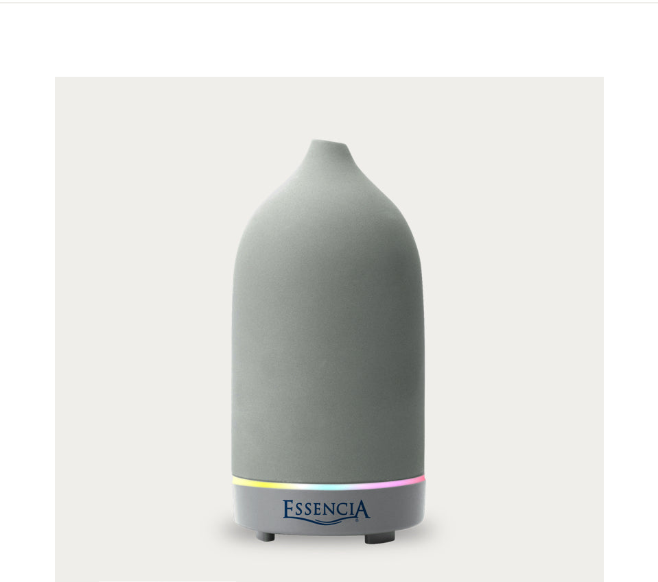 Essencia Ceramic Aroma Diffuser - Charcoal - Lighten Up Shop