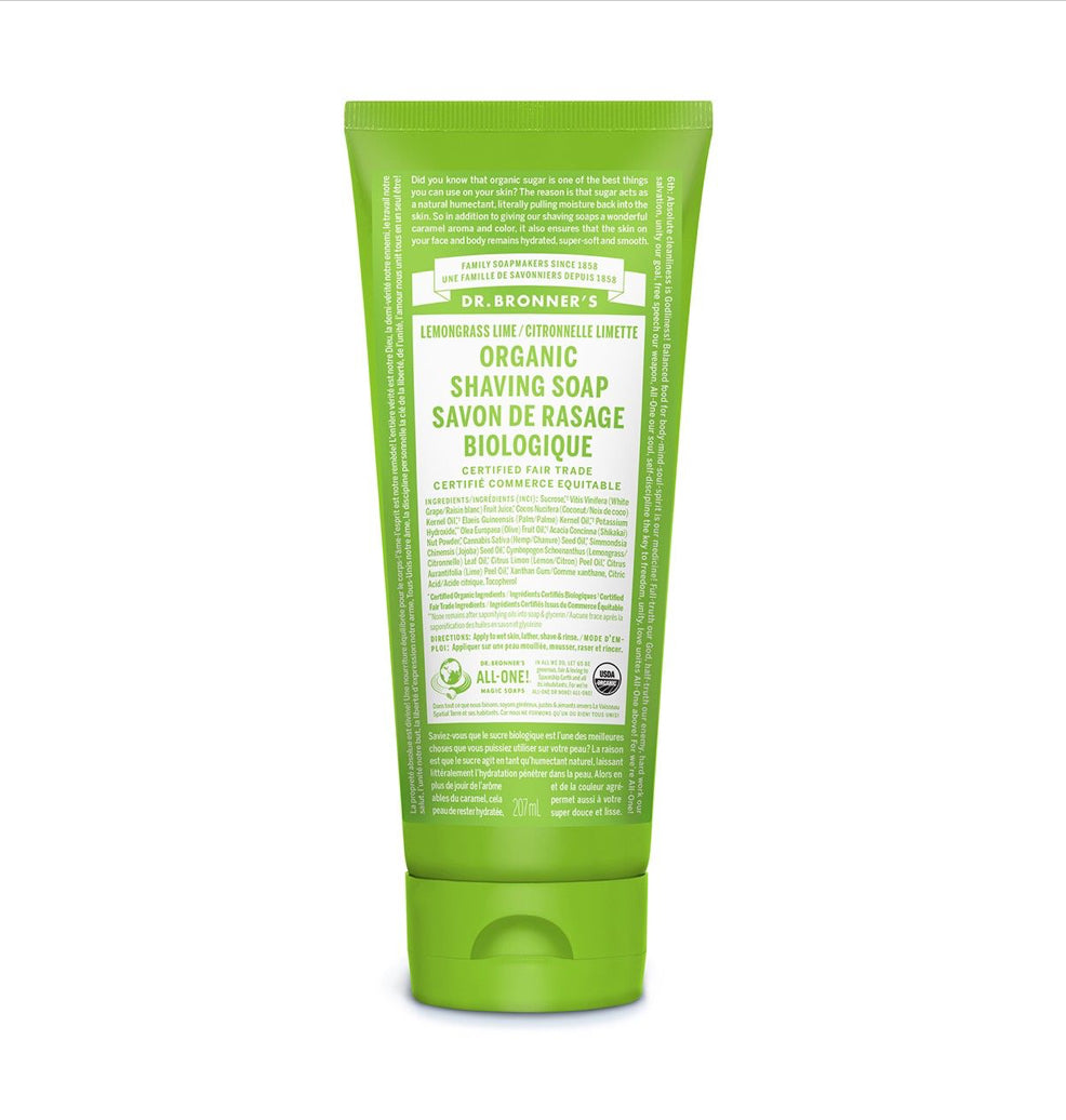 Organic Shaving Soap - Lemongrass Lime - Lighten Up Shop