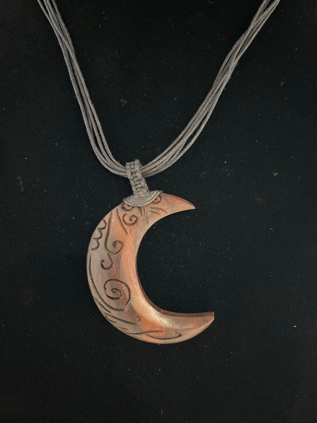 Moon Wood Necklace - Lighten Up Shop