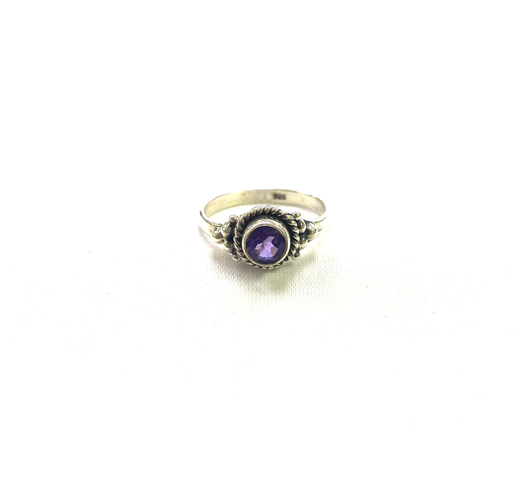 Amethyst Ring Small Round (35) - Lighten Up Shop