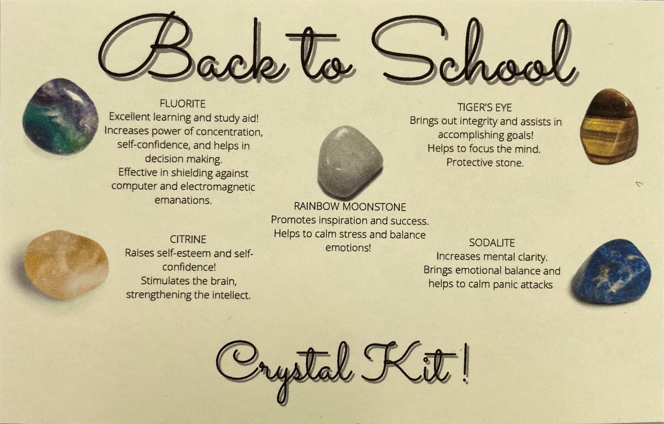 Back to School Crystal Set - Lighten Up Shop