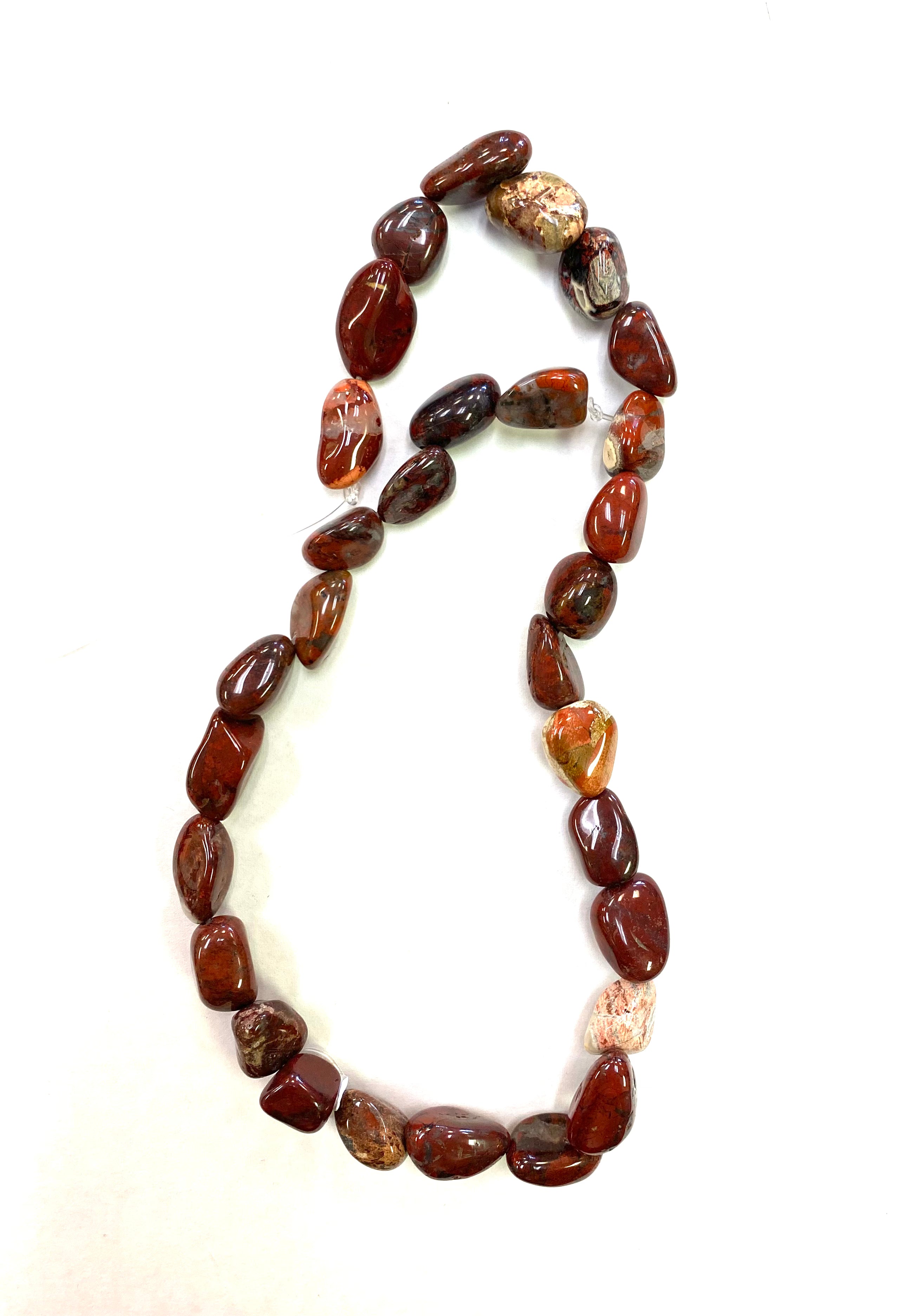 Red Jasper Bead Strand - Large - Lighten Up Shop