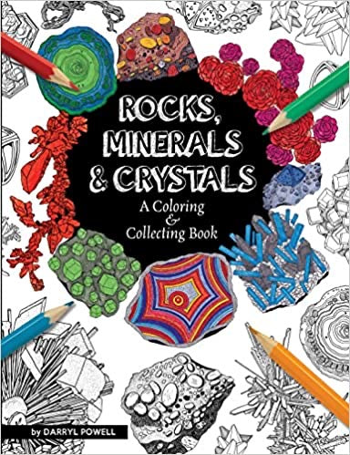 Rocks, Minerals and Crystals( A Coloring and Collecting Book) - Lighten Up Shop