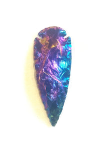 Rainbow Aura Arrowhead - Lighten Up Shop