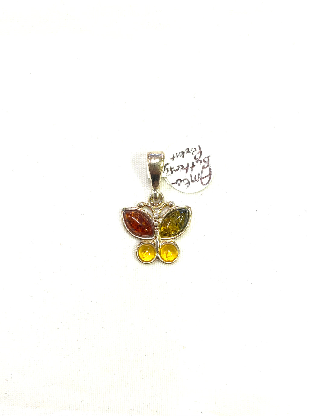 Amber Butterfly Pendant - Lighten Up Shop