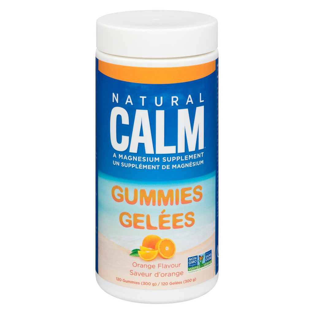 Natural Calm Magnesium Gummies Orange 113g - Lighten Up Shop