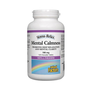 Mental Calmness 100mg - 120 Chewable Tablets - Lighten Up Shop