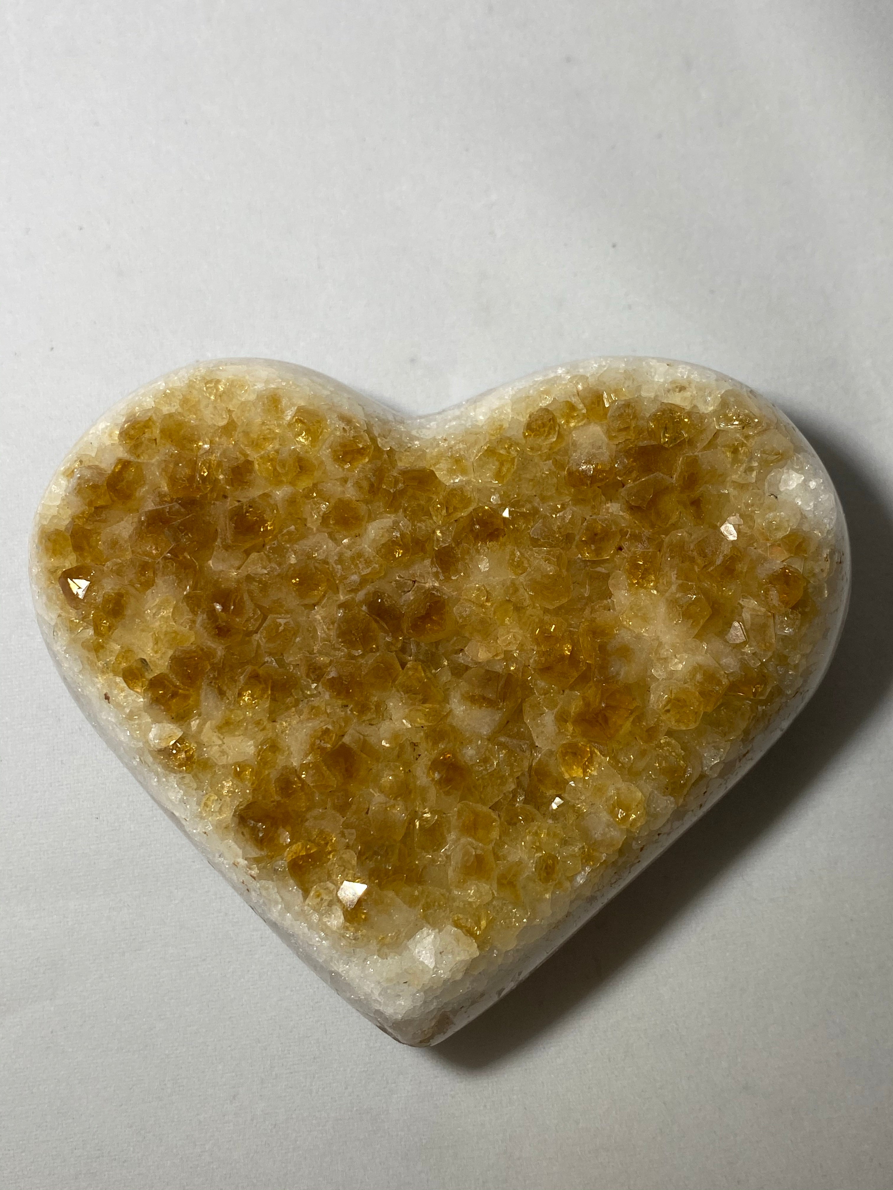 Citrine Heart $150 - Lighten Up Shop